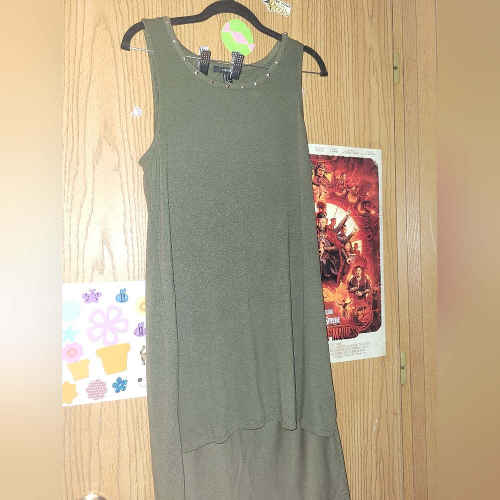 H&M, small, green dress